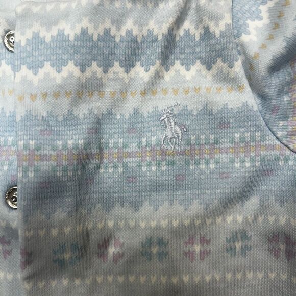 Ralph Lauren Baby Blue Pajama Onesie - Picture 4 of 6